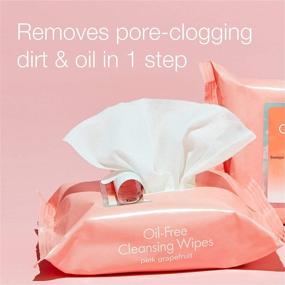 img 2 attached to 🍊 Neutrogena Oil Free Facial Cleansing Makeup Wipes with Pink Grapefruit: Acne Fighting Towelettes for Clear, Healthy Skin - Twin Pack