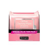 🍊 neutrogena oil free facial cleansing makeup wipes with pink grapefruit: acne fighting towelettes for clear, healthy skin - twin pack logo