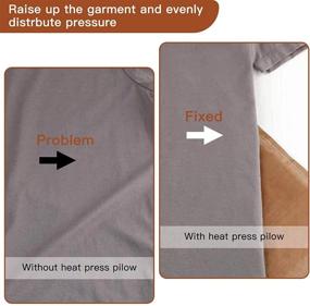img 1 attached to Enhance Your Vinyl Digital Projects with 🔥 5 Pack Reusable Heat Press Pillows and Teflon Sheet