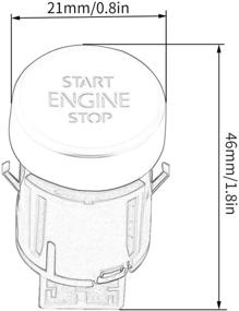 img 2 attached to Car Engine Start Stop Button Switch for VW Tiguan & Sharan: 5N0959839 Knob, 2008-2016 & 2011-2016 Models