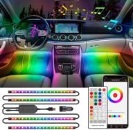 🚗 enhance your car's interior with moobibear rgbic interior car lights - sync via music & control with app & remote, dreamcolor chasing led lights, under dash lighting with car charger - dc 12v logo