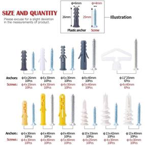 img 3 attached to 🧰 Hilitchi 212-Piece Polypropylene Assortment Kit with 11 Different Sizes