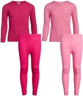 👚 grey girls' active thermal underwear set - sweet sassy clothing for better performance logo