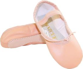 img 4 attached to Danzcue Child Leather Ballet Slipper Sports & Fitness in Other Sports
