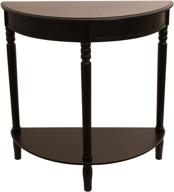 🌃 stylish and functional décor therapy fr1799 end table in eased edge black design логотип