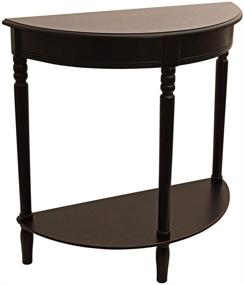 img 2 attached to 🌃 Stylish and Functional Décor Therapy FR1799 End Table in Eased Edge Black Design