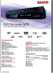 img 1 attached to 📼 Саньо Двойной Записывающий DVD-рекордер и видеомагнитофон комбо - улучшенное SEO-оптимизированное наименование товара