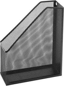 img 1 attached to Stylish Wire Mesh Document Rack, Magazine and File Holder - Set of 2, Black