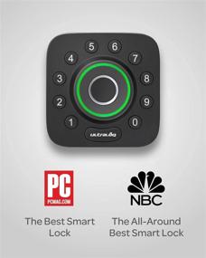 img 3 attached to 🔒 ULTRALOQ U-Bolt Pro Smart Lock - 6-in-1 Keyless Entry Door Lock with Bluetooth, Biometric Fingerprint, Keypad, ANSI Grade 1 Certification, IP65 Waterproof - Ideal Smart Door Lock for Front Door, External Use