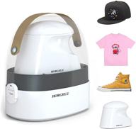 🔥 horgelu 2 in 1 mini heat press machine: easy iron press for t-shirts, shoes, bags, hats, and diy vinyl projects logo