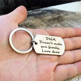 img 1 attached to Fathers Christmas Personalized Birthday Keychain