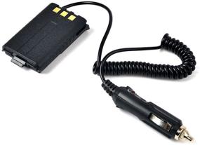 img 2 attached to 📻 Baofeng UV-5R Two Way Radio Battery Eliminator with 12V Car Charger - Includes 2pcs Walkie Talkie Compatible Cable