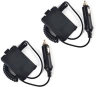 📻 baofeng uv-5r two way radio battery eliminator with 12v car charger - includes 2pcs walkie talkie compatible cable logo