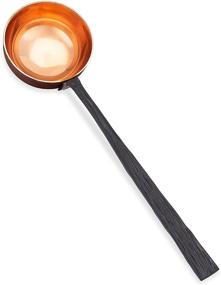 img 2 attached to Copper Coffee Scoop - 4 tbsp/¼ cup Measuring Spoon for ☕ Ground Coffee, Espresso Beans, Loose Tea, Sugar, Flour - Long Handled, Polished Copper