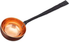 img 3 attached to Copper Coffee Scoop - 4 tbsp/¼ cup Measuring Spoon for ☕ Ground Coffee, Espresso Beans, Loose Tea, Sugar, Flour - Long Handled, Polished Copper