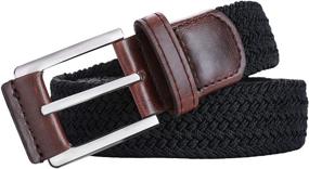 img 3 attached to 🎁 Woven Stretch Braided Gift Boxed Men's Accessories and Belts: Stylish and Versatile Additions to Your Casual Wardrobe