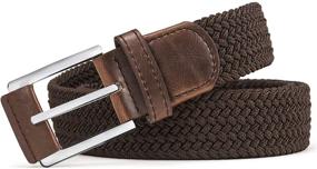 img 2 attached to 🎁 Woven Stretch Braided Gift Boxed Men's Accessories and Belts: Stylish and Versatile Additions to Your Casual Wardrobe