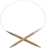chiaogoo 16-inch bamboo circular knitting needles, 7/4.5mm - high-quality craft tool for knitting enthusiasts logo