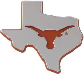 img 1 attached to 🤘 UT Longhorns Metal Auto Emblem in State Shape with Debossed Design and Orange Trim