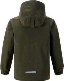 img 3 attached to M2C Waterproof Windbreaker Hooded Boys' Clothing with Teflon - Enhanced Jackets & Coats