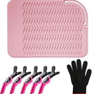 resistant styling curling glove straightener hair care logo