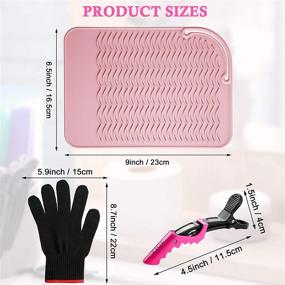 img 3 attached to Resistant Styling Curling Glove Straightener Hair Care