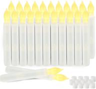 🕯️ amagic 24 pcs led taper candles: exquisite flickering flame design for elegant ambiance логотип