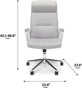 img 1 attached to HON Basyx Merger Executive Chair: Top-Notch Commercial-Grade Premium Office Chair in Elegant Grey Design