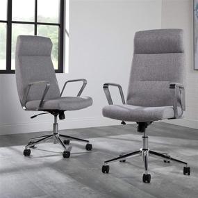 img 4 attached to HON Basyx Merger Executive Chair: Top-Notch Commercial-Grade Premium Office Chair in Elegant Grey Design