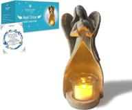 🕯️ malister memorial gifts - angel figurines tealight candle holder: comforting sympathy gifts for loss of loved one with flickering led candle - perfect bereavement gifts for condolence, remembrance, funeral grieving and grief support logo