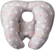 🍊 kakiblin baby neck support pillow - 2-in-1 travel soft head neck pillow for baby, infant, toddler - flat head pillow with adjustable banana neck pillow - suitable for 6 months to 1 year - orange pentagram logo