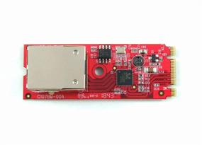 img 1 attached to Ableconn M2NW107BM M.2 Gigabit Ethernet Module (Right Angle 🔌 RJ-45) - Fast GigaLAN 1000BASE-T PCIe x1 M.2 B-M Key