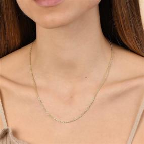 img 2 attached to 🌟 10K Gold Diamond Cut Rope Chain Necklace, Bracelet, Anklet - Unisex Sizes 7"-30" - 1.5MM, 2MM, 2.5MM, 3MM, 3.5MM, 4MM, 5MM, or 7MM - Yellow, White, or Rose