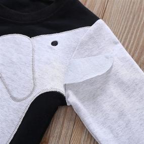 img 1 attached to LuckyCandy Toddler Sweatshirts Pullover Elephant