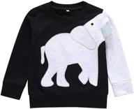 luckycandy toddler sweatshirts pullover elephant logo