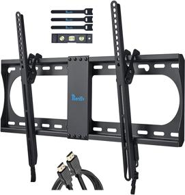 img 4 attached to Rentliv Tilting TV Wall Mount Bracket for 37-70 Inches TVs | MAX VESA 600x400mm | Holds up to 132 LBS | Fits 16", 18" and 24" Wood Studs | Low Profile TV Holder
