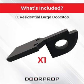 img 2 attached to 🚪 Doorprop Residential Door Stopper (Multiple Sizes) - Patented Design for Residential Uses, Ideal for Both Tensioned & Non-Tensioned Hinges (Large - Residential Exterior)