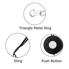 img 3 attached to Efficient Measurements on-the-go: 📏 Wintape Black Retractable Tape Measure