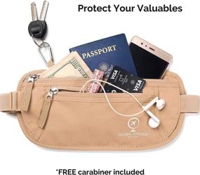 img 3 attached to Ultimate Travel Companion: Hidden Travel Money Belt and Passport Holder