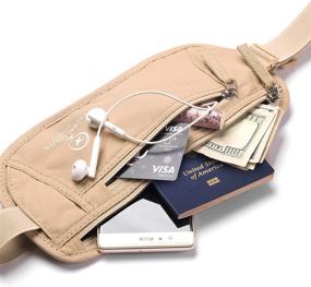 img 2 attached to Ultimate Travel Companion: Hidden Travel Money Belt and Passport Holder