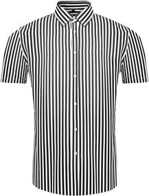 img 3 attached to ERZTIAY Casual Business Vertical Striped