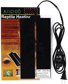 img 4 attached to 🦎 Aiicioo Reptile Heating Pad - 7W Terrarium Heating Pad with Temperature Thermometer: Electric Heated Warmer for Reptile Tanks