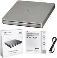 📀 pioneer bdr-xs07s: portable 6x blu-ray burner with usb cable - burn cd dvd bd dl bdxl discs, externally logo