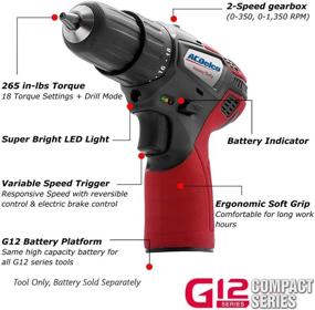 img 3 attached to 🔧 ACDelco ARD12119T Cordless Drill with 2 Speed Settings