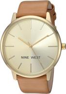 ⌚ часы с золотистым ремешком для женщин от nine west. логотип