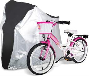 img 4 attached to 🚲 Outdoor Waterproof Anti-Dust Bicycle Wheel Cover - Foldable Bike Storage Bag with Anti-Theft Lock Holes - Large Size Bike Cover for Mountain & Road Bike