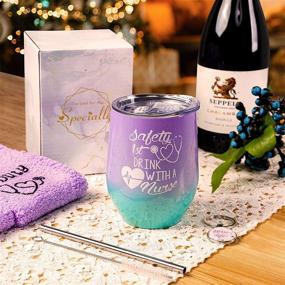 img 2 attached to 👩 Nurse Gift Ideas for Women - Hilarious Nurse Graduation and Appreciation Gift Set with Cute Wine Tumbler, Lid, and Straw - Perfect Nurse Gifts for College Students, Nurse Practitioners, and RNs