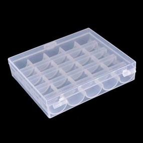 img 2 attached to Bobbin Box, LNKA 2-Box Bobbin Organizer Plastic Case for Brother, Janome, Singer Sewing Machine - Holder & Container Box