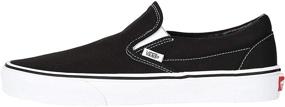 img 2 attached to Vans Classic Slip Black White: The Ultimate Slip-On Sneaker for Timeless Style