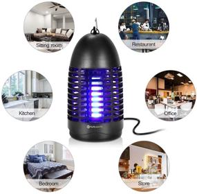 img 2 attached to 🪰 YUNLIGHTS Electric Fly Killer: Plug-in Mosquito Bug Zapper for Effective Insect Control Indoor & Outdoor - 7w Powerful Flying Insect Trap Lamp!